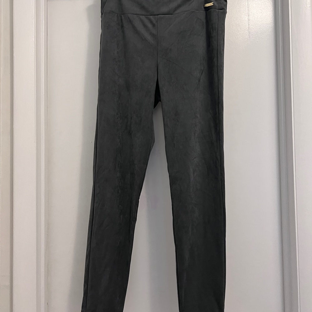 Lilly Pulitzer gray suede leggings, new with tags